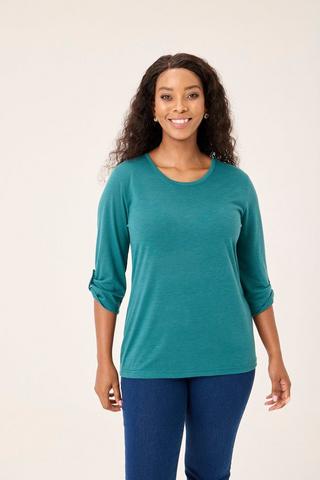 GREEN TEE PLAIN