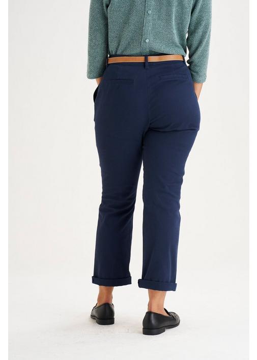BELTED CHINO PANTS NAVY - 97 - Navy | MILADYS