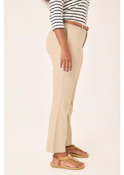 BELTED CHINO PANTS TAUPE - 127 - Taupe | MILADYS BELTED CHINO PANTS TAUPE - 127 - Taupe | MILADYS