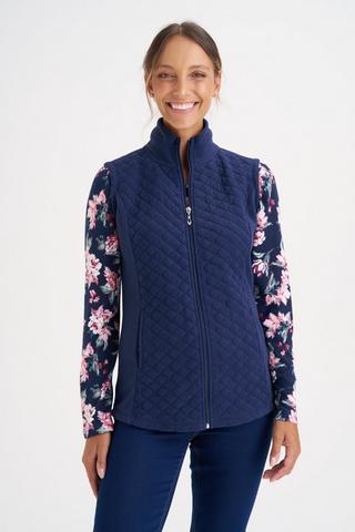 POLAR FLEECE GILET NAVY