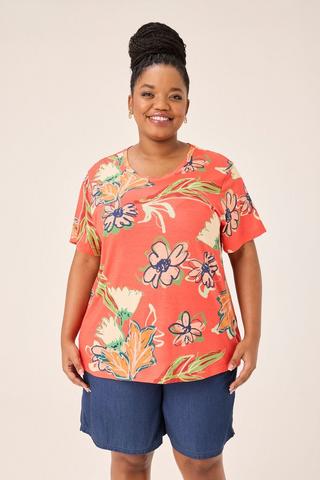 FLORAL PRINT TEE