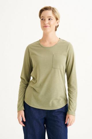 LONG SLEEVE BASIC TEE FATIGUE