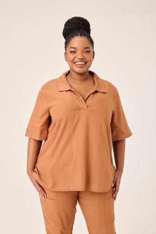 HENLEY TOP TAUPE