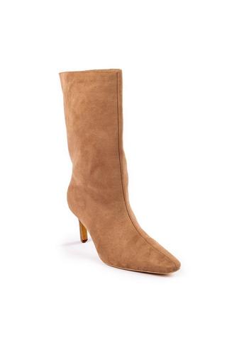 HEELED BOOT BEIGE