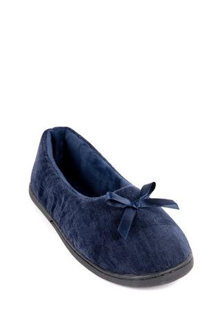 NAVY SLIPPERS