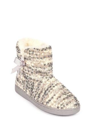 GREY SLIPPER BOOT