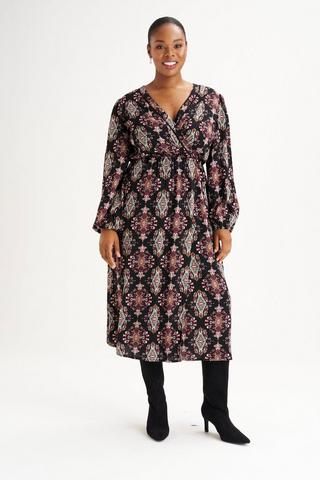 PAISLEY PRINT DRESS
