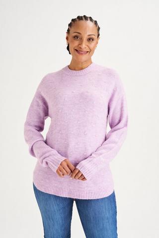 KNITTED PULLOVER LILAC