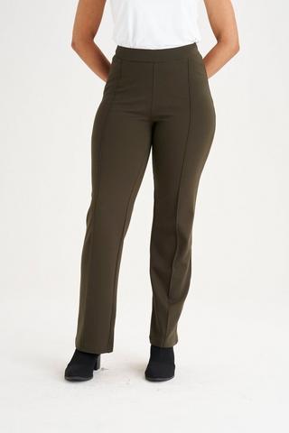 STRAIGHT LEG PONTE PANTS FATIGUE
