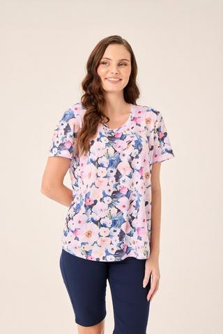 FLOWER PRINT T-SHIRT