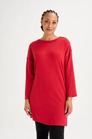 A-LINE TUNIC RED