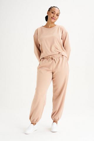 CUFFED TRACKPANTS STONE