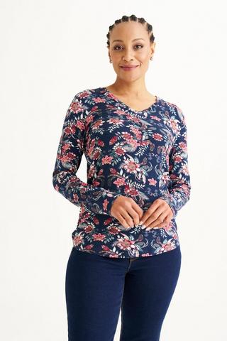 LONG SLEEVE PRINTED TEE