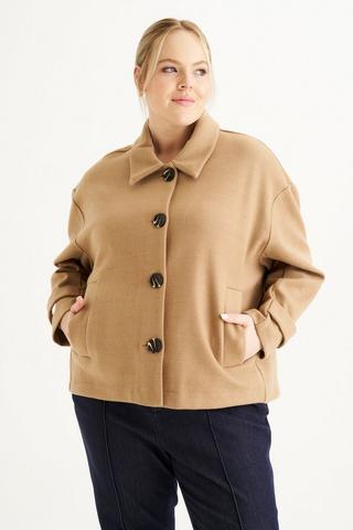 MELTON JACKET CARAMEL