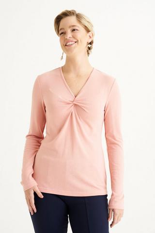 KNOT DETAIL TOP PINK