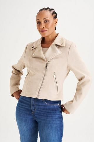 BIKER JACKET STONE