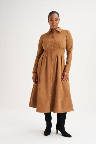 SHIRT DRESS SUEDE