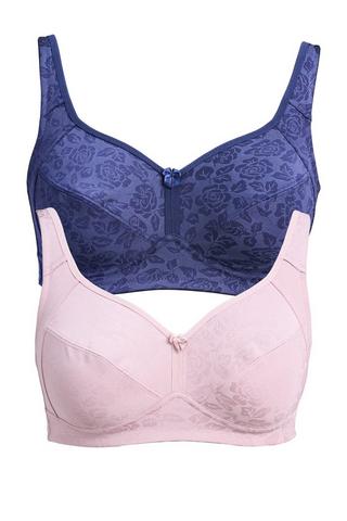 2 PACK NON WIRE NON PADDED BRAS
