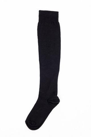 OVER THE KNEE COTTON SOCKS BLACK
