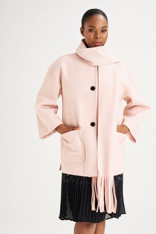 MELTON COAT PINK