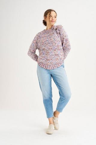 BARREL ANKLE GRAZER DENIM JEANS