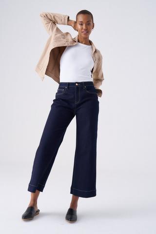 WIDE LEG DENIM JEANS