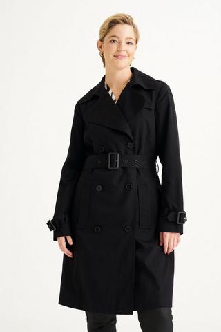 BLACK TRENCH COAT