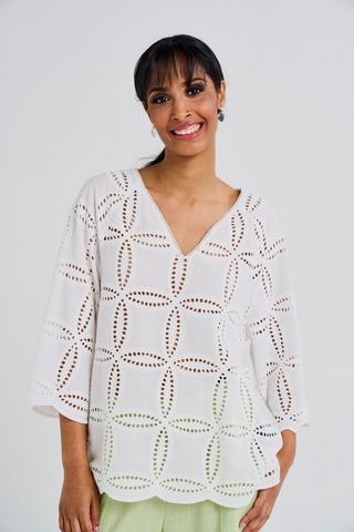 ANGLAISE TOP WHITE