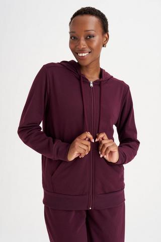 FLEECE ZIP THROUGH HOODIE