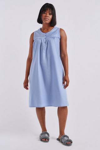 WOVEN HENLEY SLEEP DRESS
