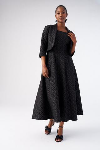 BLACK JACQUARD BOLERO