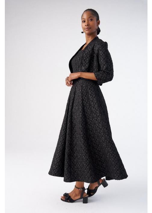 BLACK JACQUARD BOLERO - M - Black | MILADYS