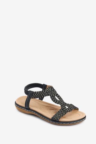 WONDERFIT BLACK SANDALS