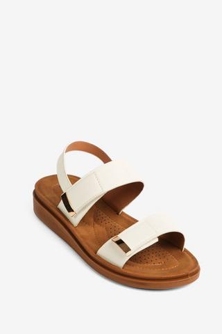 WONDERFIT VELCRO SANDALS WHITE