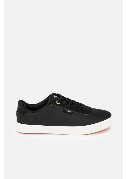 LACE UP BLACK SNEAKERS - Tomy - 9 - Black | MILADYS