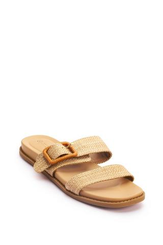 BUCKLE TRIM SANDALS
