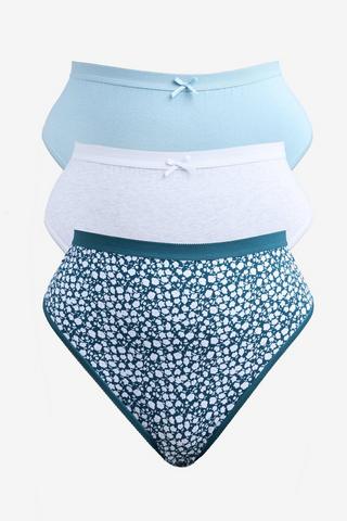 3 PACK HIGH CUT PANTIES