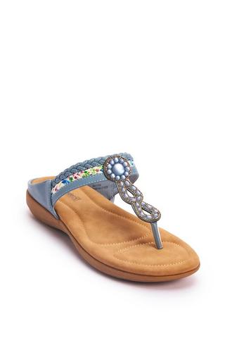 WONDERFIT THONG SANDAL BLUE