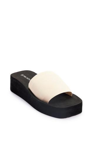 SLIP ON SANDALS BEIGE