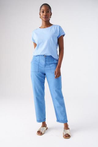 LIGHTWEIGHT DENIM JOGGERS
