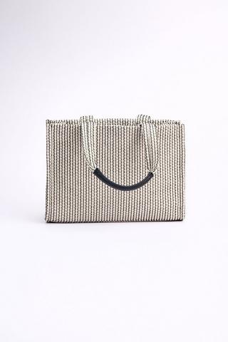 TEXTURED TOTE BAG