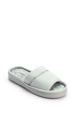 OPEN TOE SLIPPERS GREY