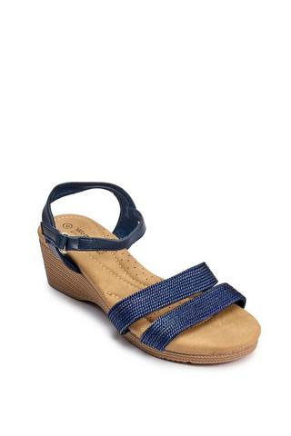 WONDERFIT WEDGE WOVEN NAVY