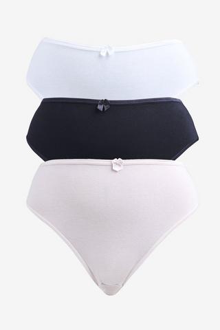 3 PACK HIGH CUT PANTIES