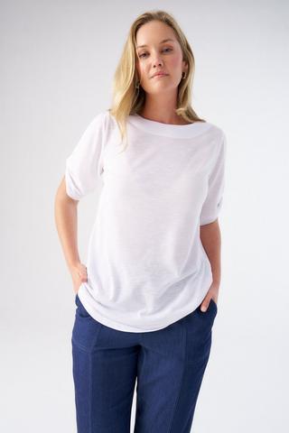 SLEEVE DETAIL TOP WHITE