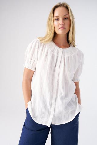 EMBROIDERED SHIRT WHITE
