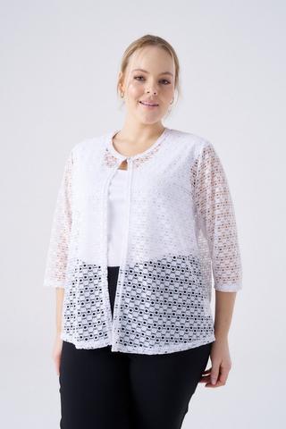 LACE COVER UP WHITE
