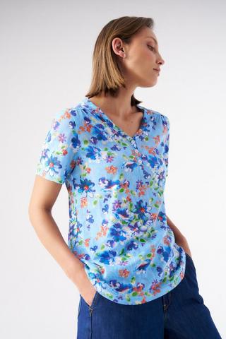 PRINTED TEE BLUE