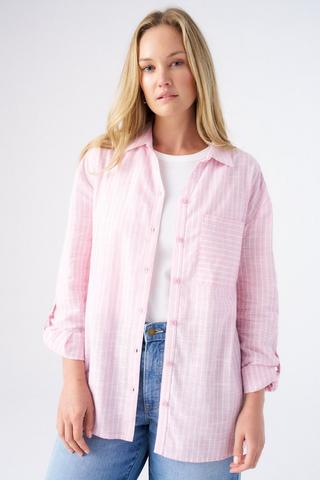 STRIPE SHIRT PINK