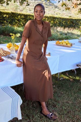 SHIRT DRESS CHOCOLATE